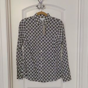 J. Crew Perfect Buttondown Shirt in Foulard Size 4